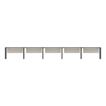 PLATA Office Desk Meja Kerja Satu Sisi 5 Orang 600x60cm