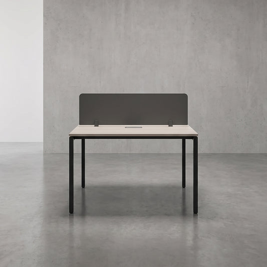 PLATA Workstation Meja Kerja Kantor 120x120cm Ash Grey