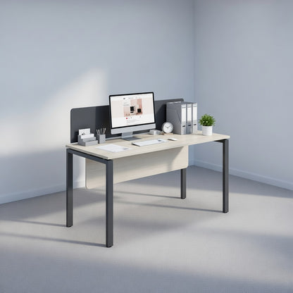PLATA Workstation Meja Kerja Kantor 140x60cm Ash Grey