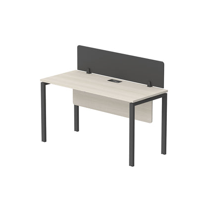 PLATA Workstation Meja Kerja Kantor 140x60cm Ash Grey