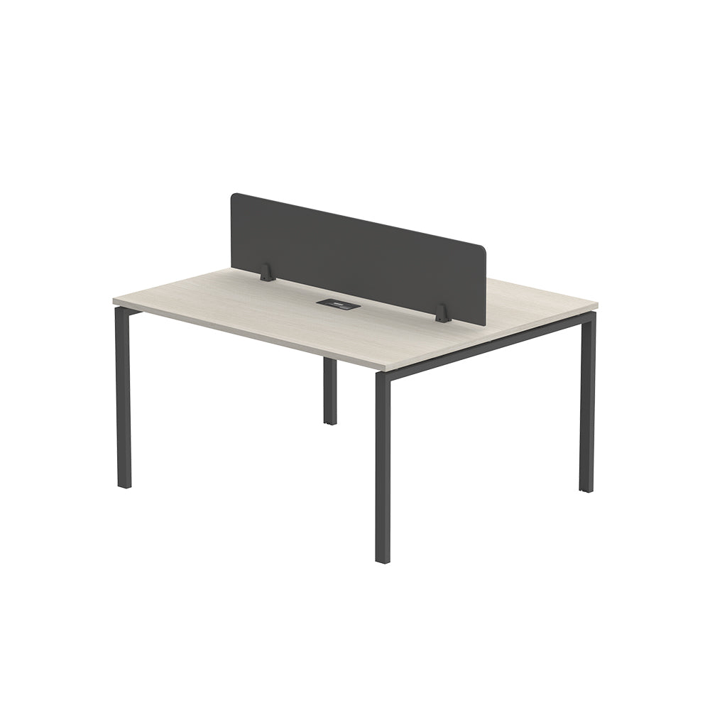 PLATA Workstation Meja Kerja Kantor 140x120cm Ash Grey