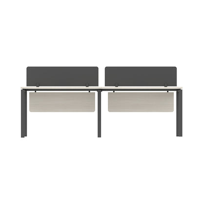 PLATA Workstation Meja Kerja Satu Sisi 2 Orang 240x60cm Ash Grey