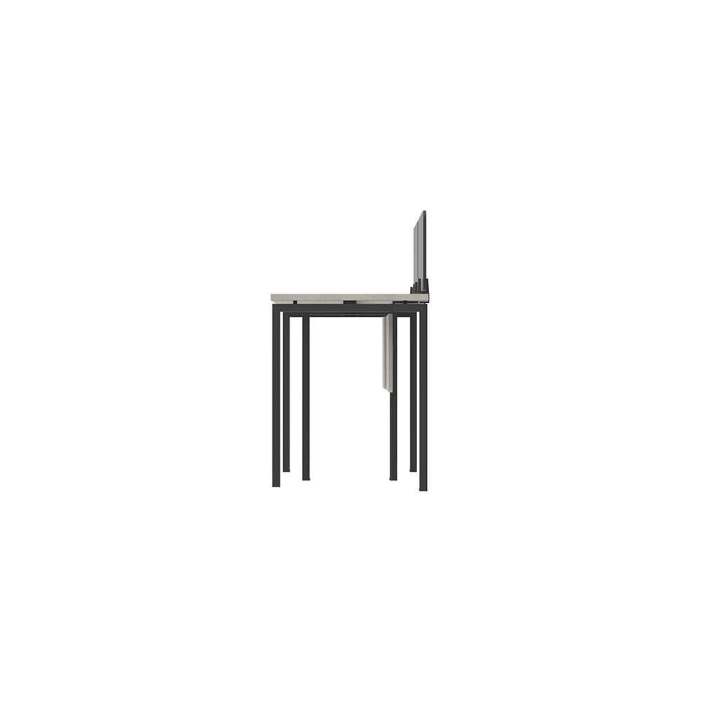 PLATA Workstation Meja Kerja Satu Sisi 2 Orang 280x60cm Ash Grey
