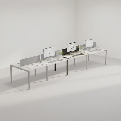 PLATA Workstation Extention Meja Kerja Kantor 120x120cm Ash Grey
