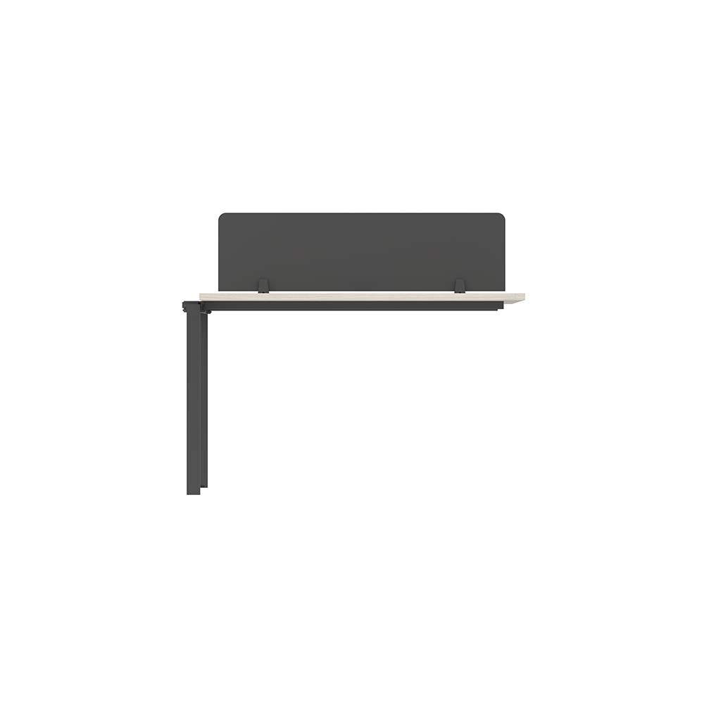 PLATA Workstation Extention Meja Kerja Kantor 120x120cm Ash Grey