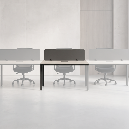 PLATA Workstation Extention Meja Kerja Kantor 120x120cm Ash Grey