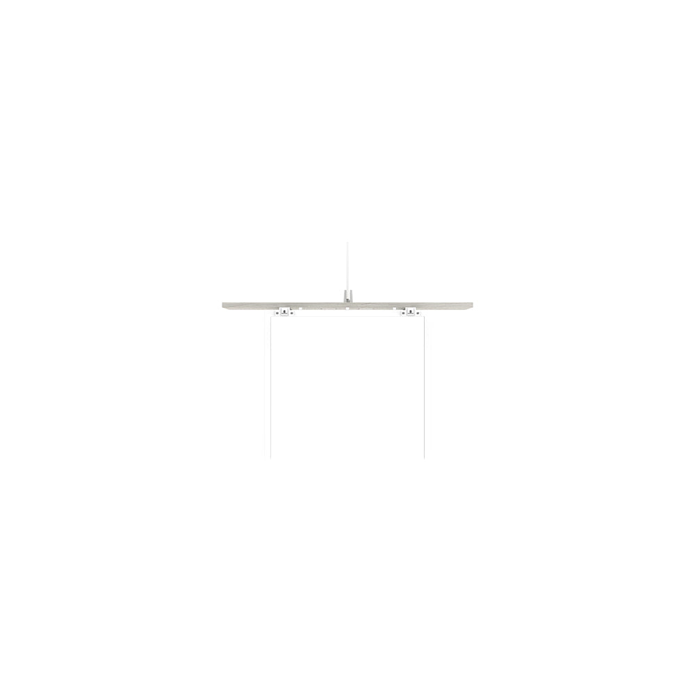 PLATA Workstation Extention 120x120cm White Ash