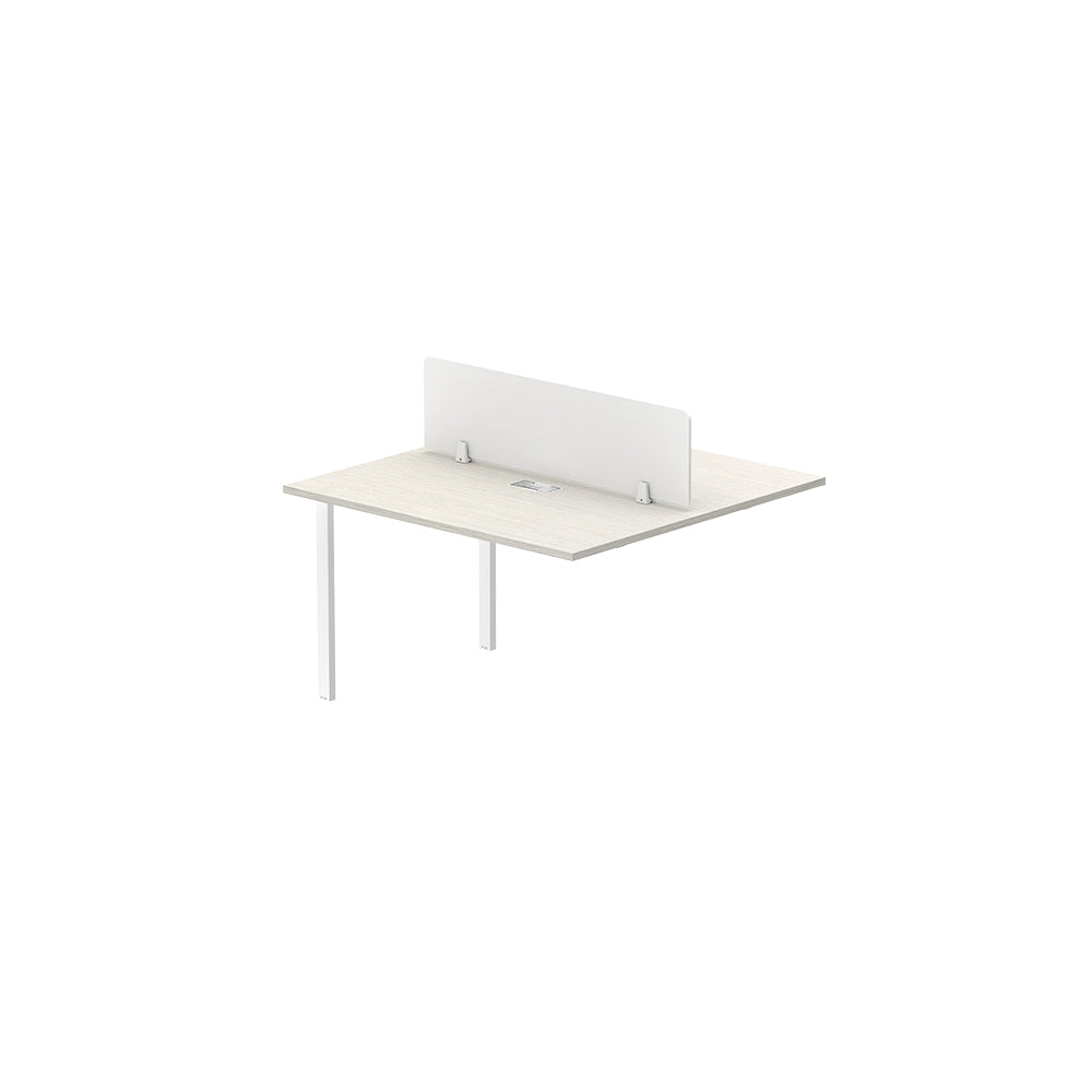 PLATA Workstation Extention 120x120cm White Ash