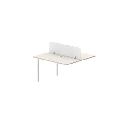 PLATA Workstation Extention 120x120cm White Ash