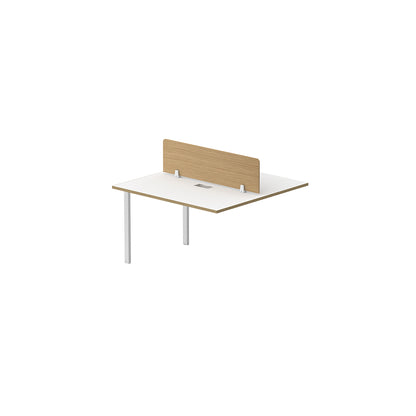 PLATA Workstation Extention 120x120cm White Pine