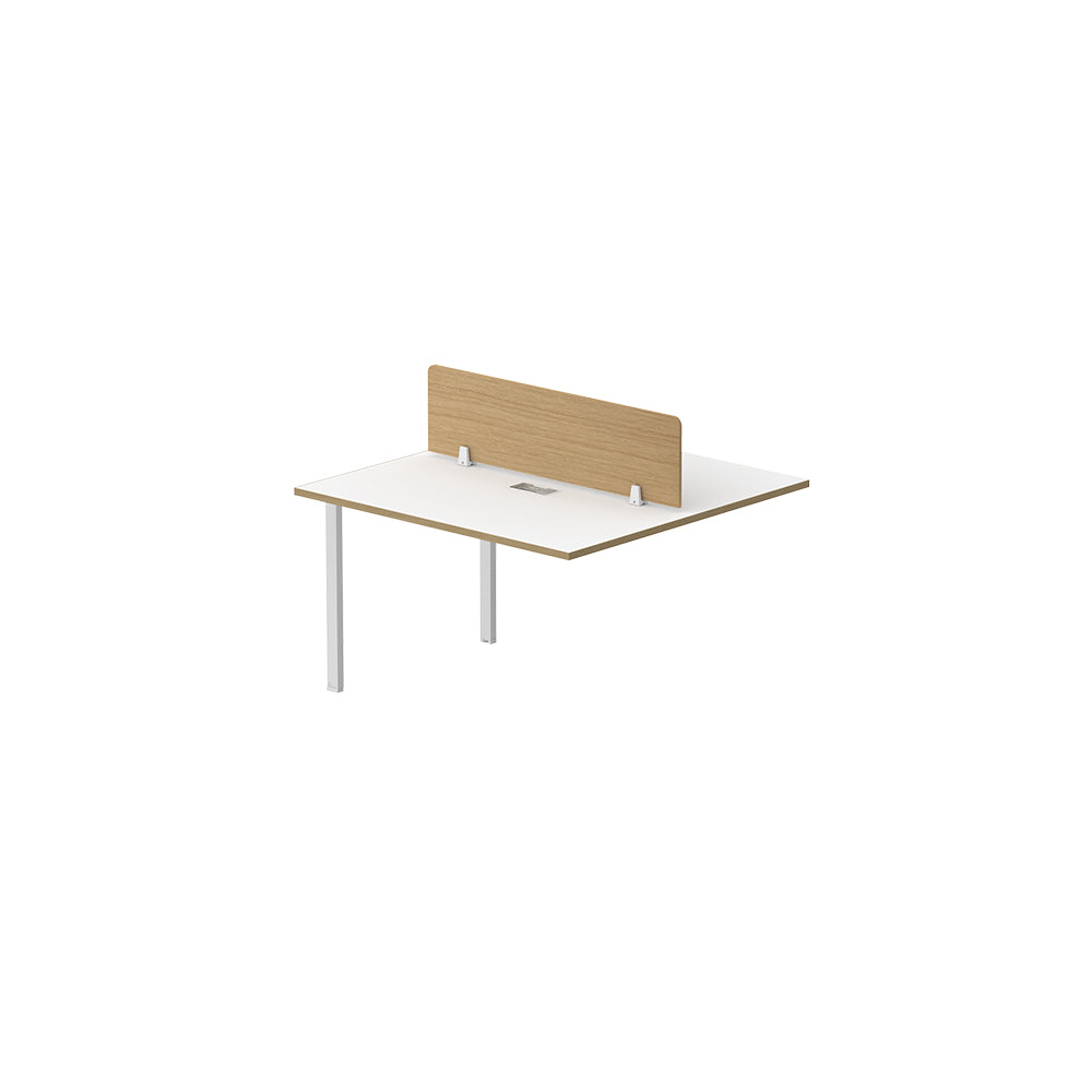PLATA Workstation Extention 120x120cm White Pine