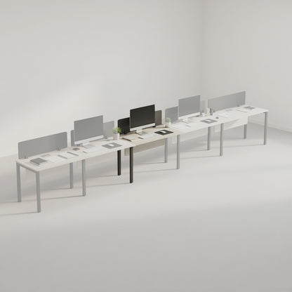 PLATA Workstation Extention Meja Kerja Kantor 140x60cm Ash Grey