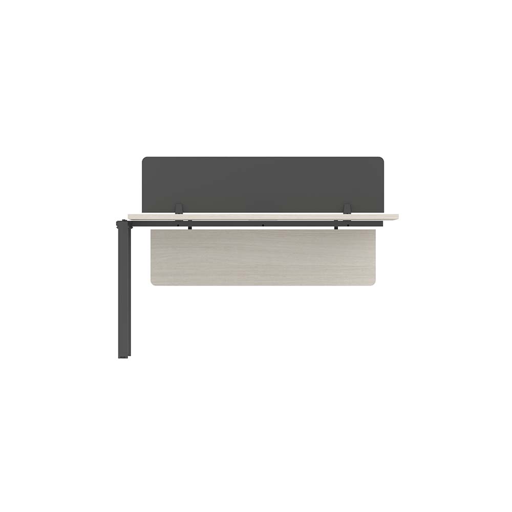 PLATA Workstation Extention Meja Kerja Kantor 140x60cm Ash Grey