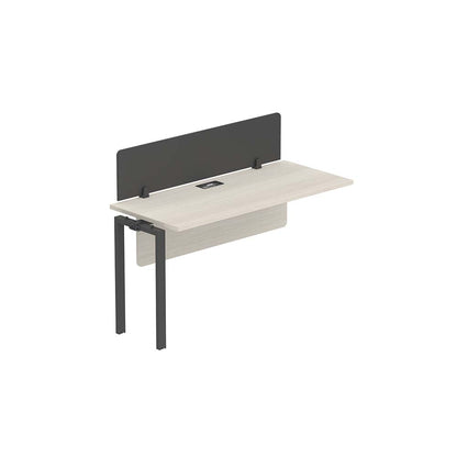 PLATA Workstation Extention Meja Kerja Kantor 140x60cm Ash Grey