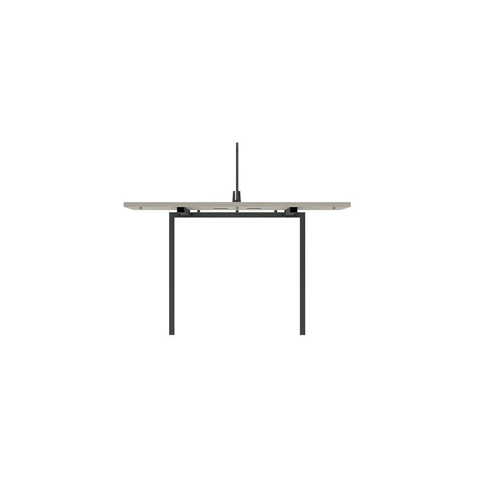 PLATA Workstation Extention Meja Kerja Kantor 140x120cm Ash Grey