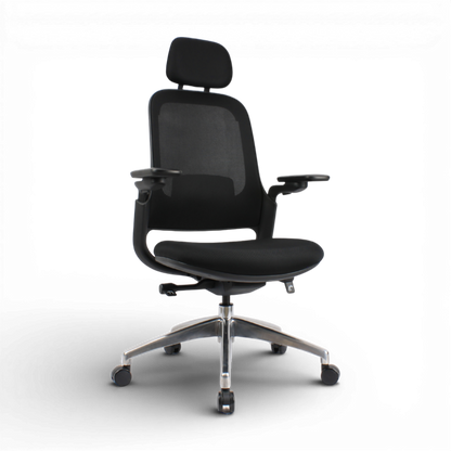 SENNA High Back Black Office Chair Kursi Kantor Ergonomis