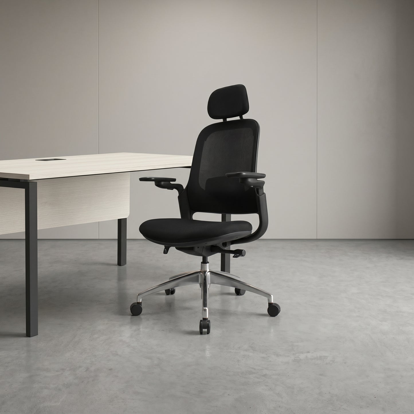 SENNA High Back Black Office Chair Kursi Kantor Ergonomis