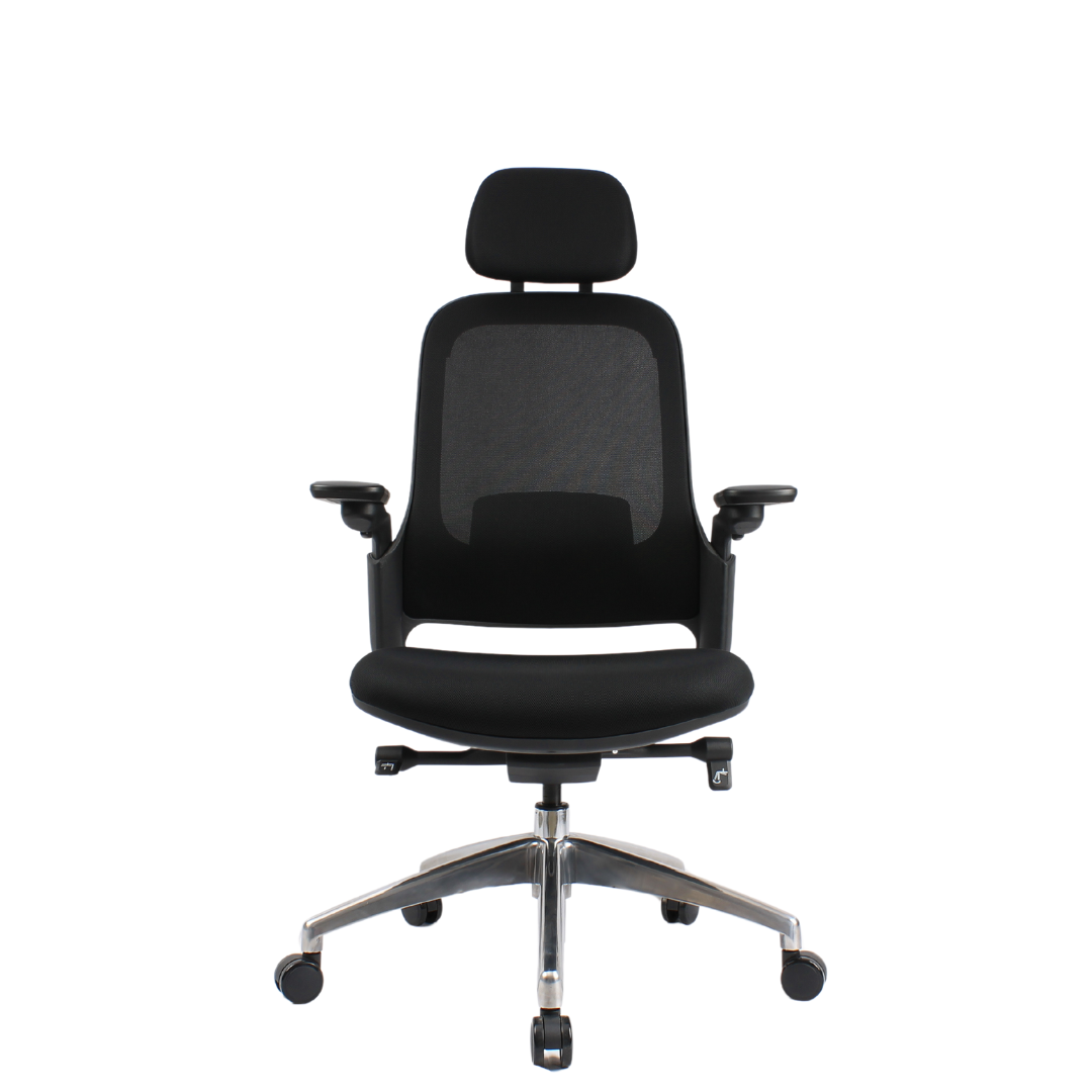 SENNA High Back Black Grey Office Chair Kursi Kantor Ergonomis