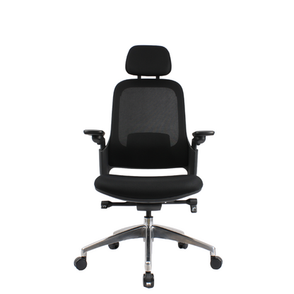 SENNA High Back Black Grey Office Chair Kursi Kantor Ergonomis