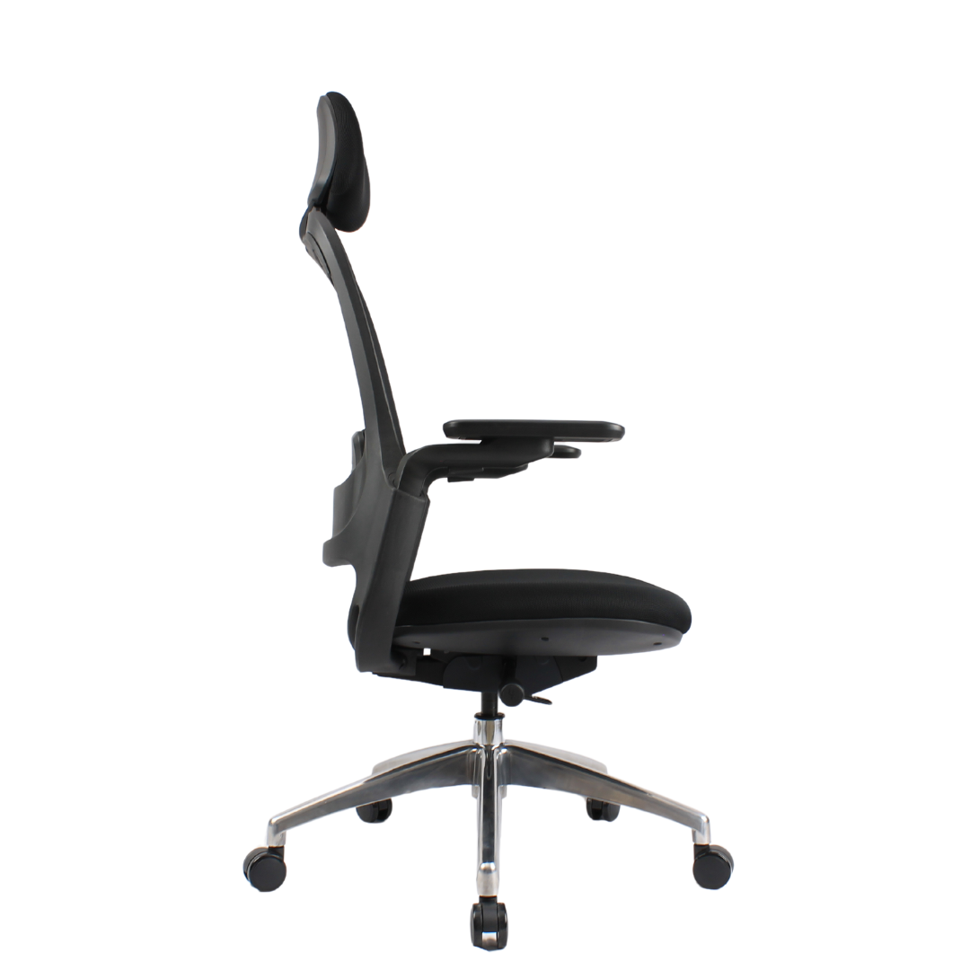 SENNA High Back Black Grey Office Chair Kursi Kantor Ergonomis