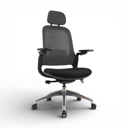 SENNA High Back Black Grey Office Chair Kursi Kantor Ergonomis