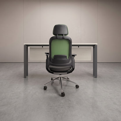SENNA High Back Grey Green Office Chair Kursi Kantor Ergonomis