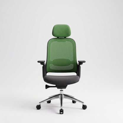 SENNA High Back Grey Green Office Chair Kursi Kantor Ergonomis