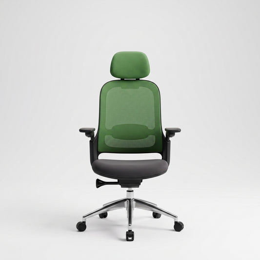 SENNA High Back Grey Green Office Chair Kursi Kantor Ergonomis