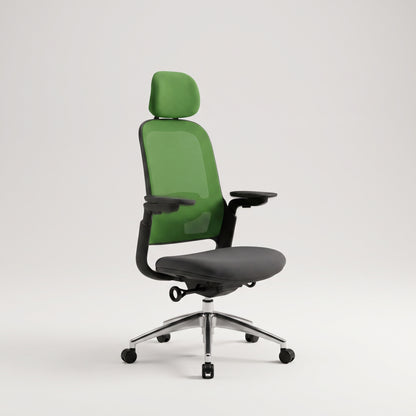 SENNA High Back Grey Green Office Chair Kursi Kantor Ergonomis