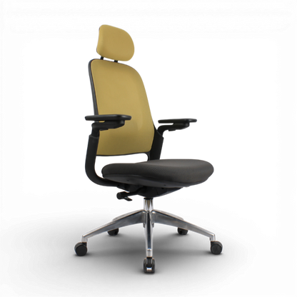 SENNA High Back Grey Olive Office Chair Kursi Kantor Ergonomis