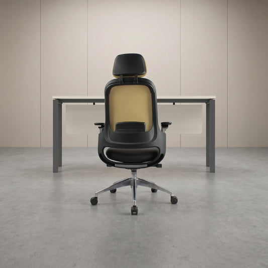 SENNA High Back Grey Olive Office Chair Kursi Kantor Ergonomis