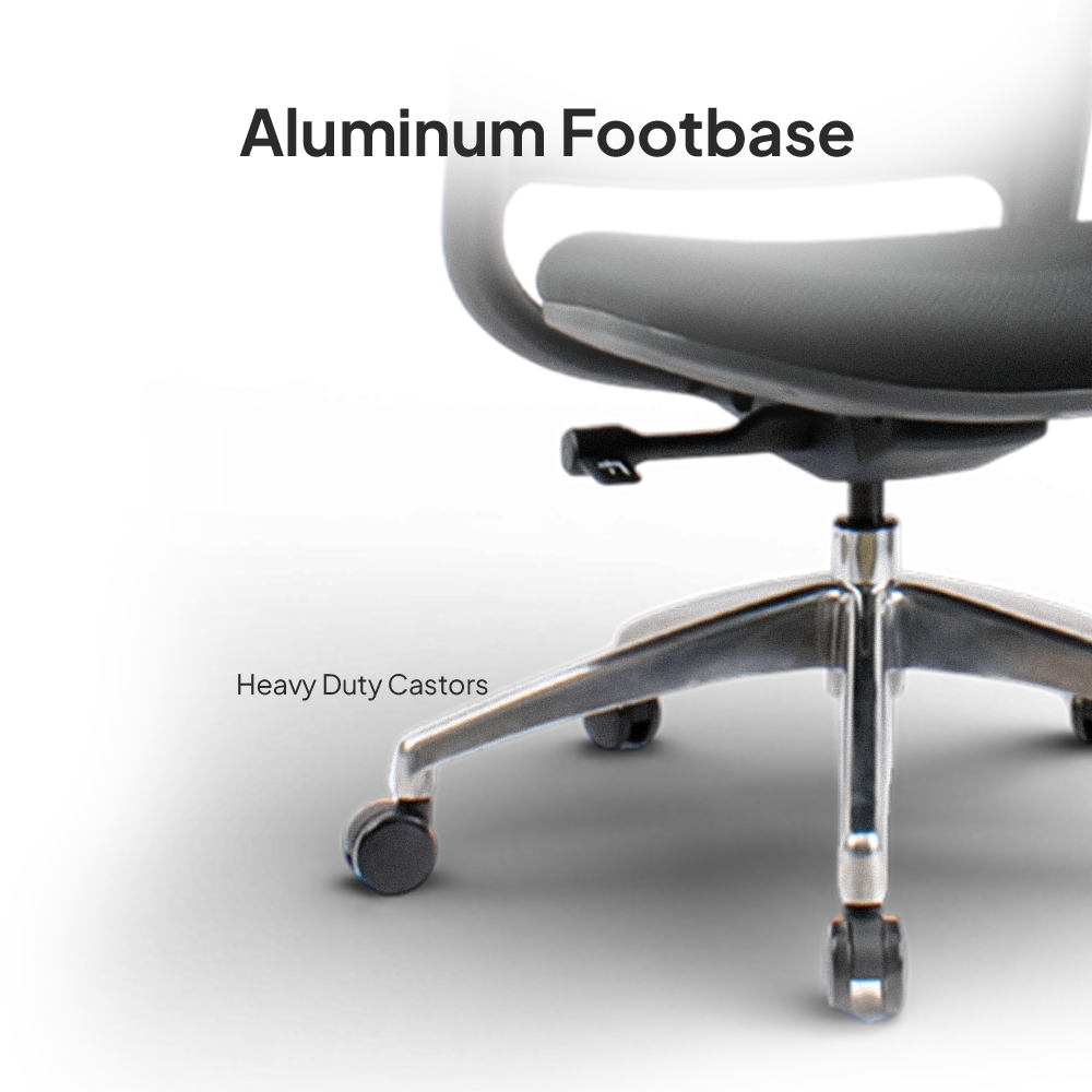 SENNA High Back Black Grey Office Chair Kursi Kantor Ergonomis