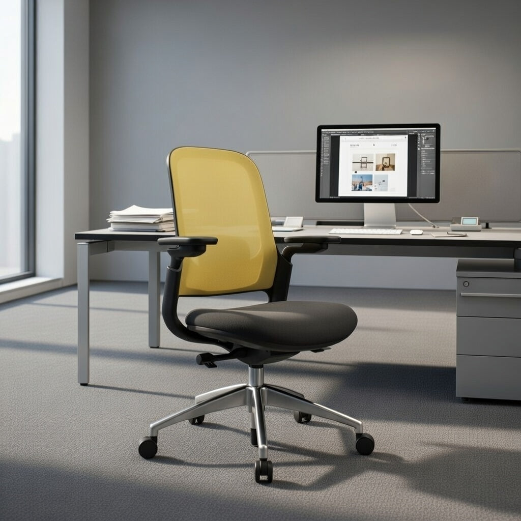 SENNA Mid Grey Black Olive Chair