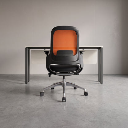 SENNA Mid Grey Black Orange Chair