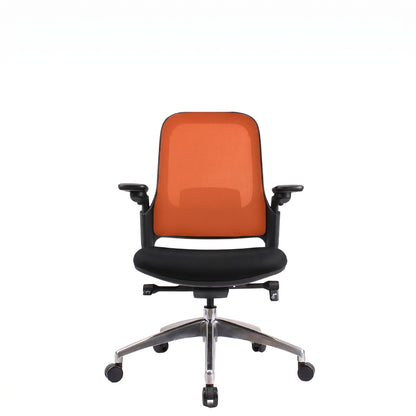 SENNA Mid Grey Black Orange Chair