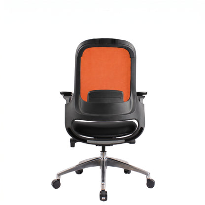 SENNA Mid Grey Black Orange Chair
