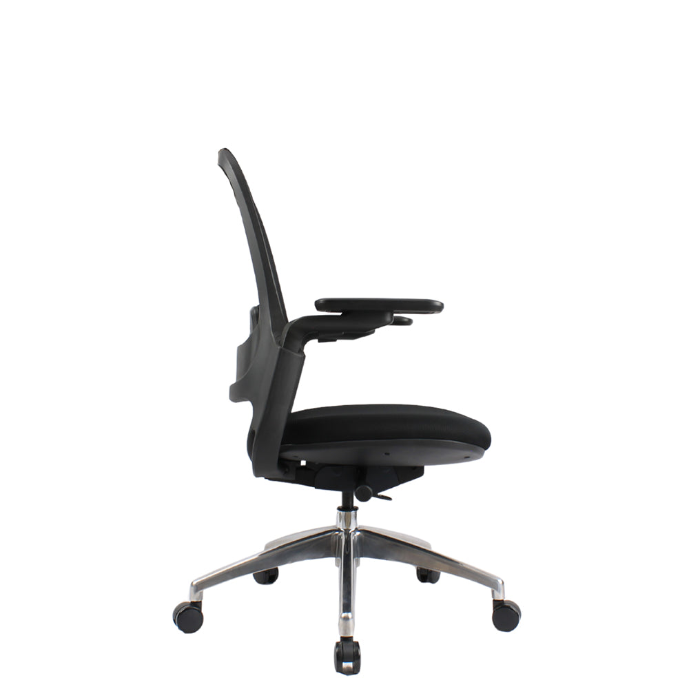 SENNA Mid Grey Black Orange Chair