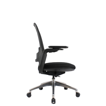 SENNA Mid Grey Black Orange Chair