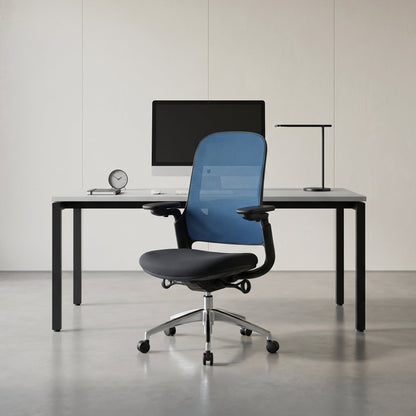 SENNA Mid Grey Black Blue Office Chair Kursi Kantor Ergonomis