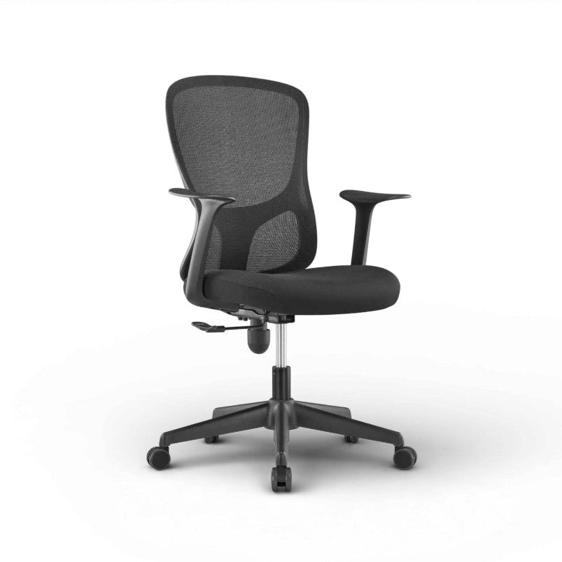 VELO Low Back Black Office Chair Kursi Kantor Ergonomis