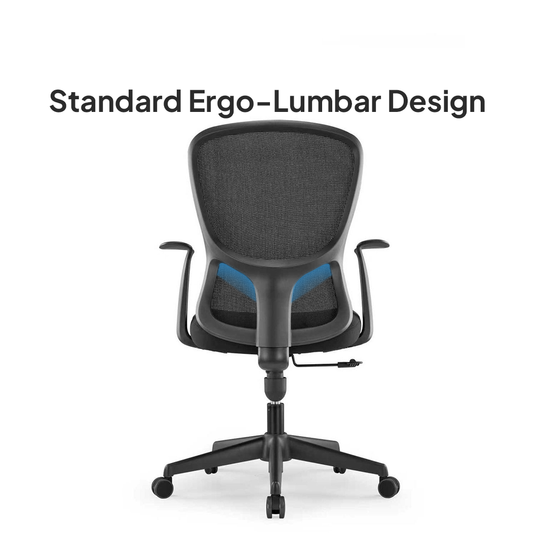 VELO Low Back Black Office Chair Kursi Kantor Ergonomis