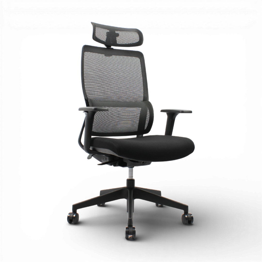 VITO High Back Black Office Chair Kursi Kantor Ergonomis
