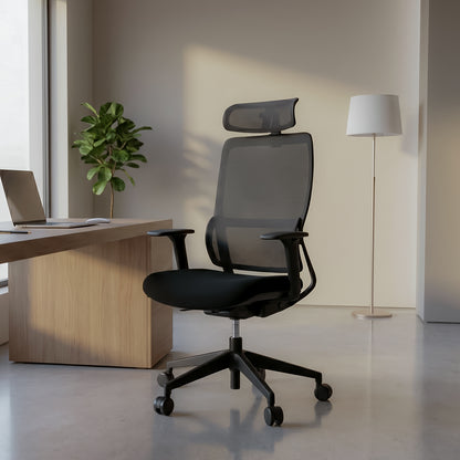 VITO High Back Black Office Chair Kursi Kantor Ergonomis