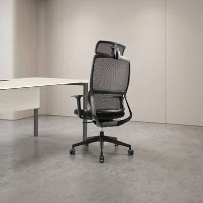 VITO High Back Black Office Chair Kursi Kantor Ergonomis