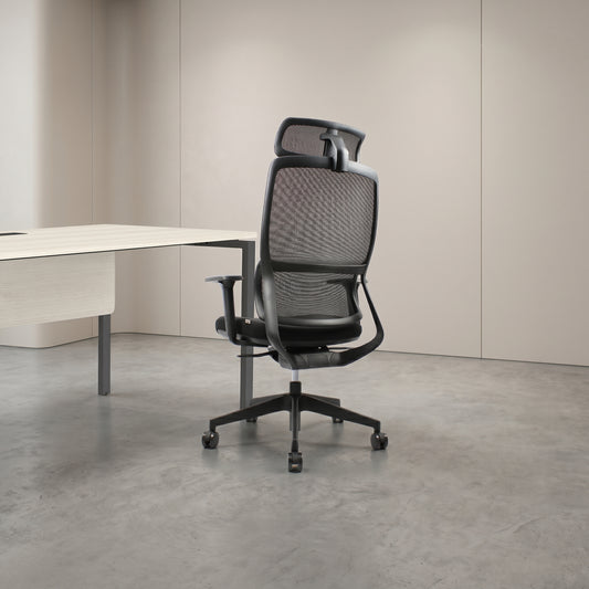 VITO High Back Black Office Chair Kursi Kantor Ergonomis