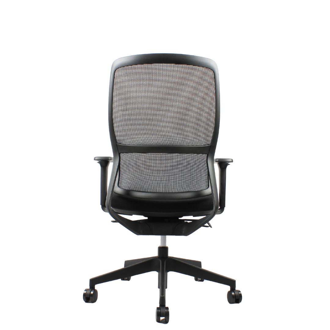 VITO Mid Back Black Office Chair Kursi Kantor Ergonomis