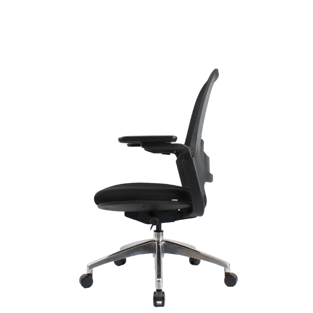 Senna Mid Back Black Chair