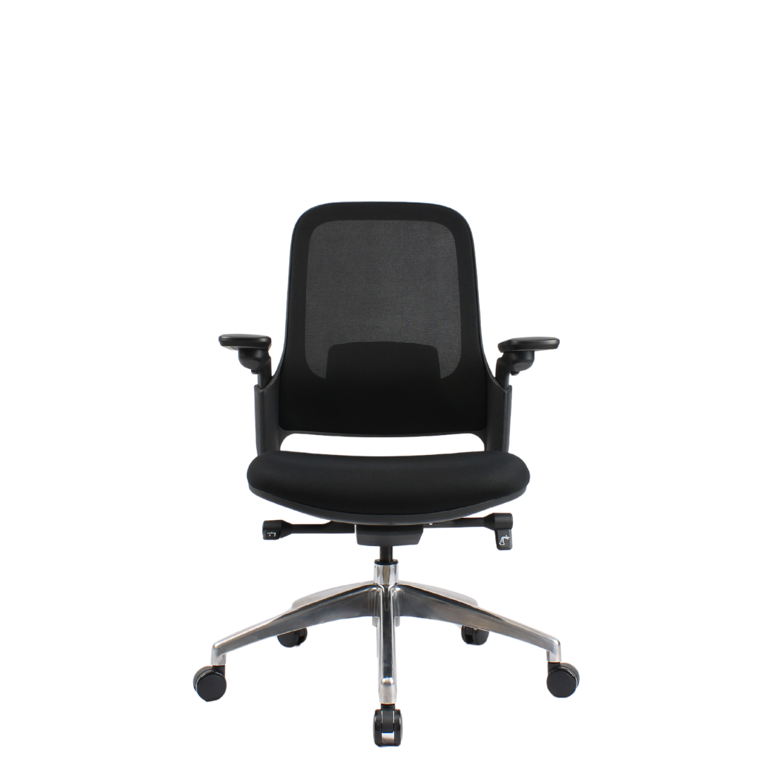 Senna Mid Back Black Chair